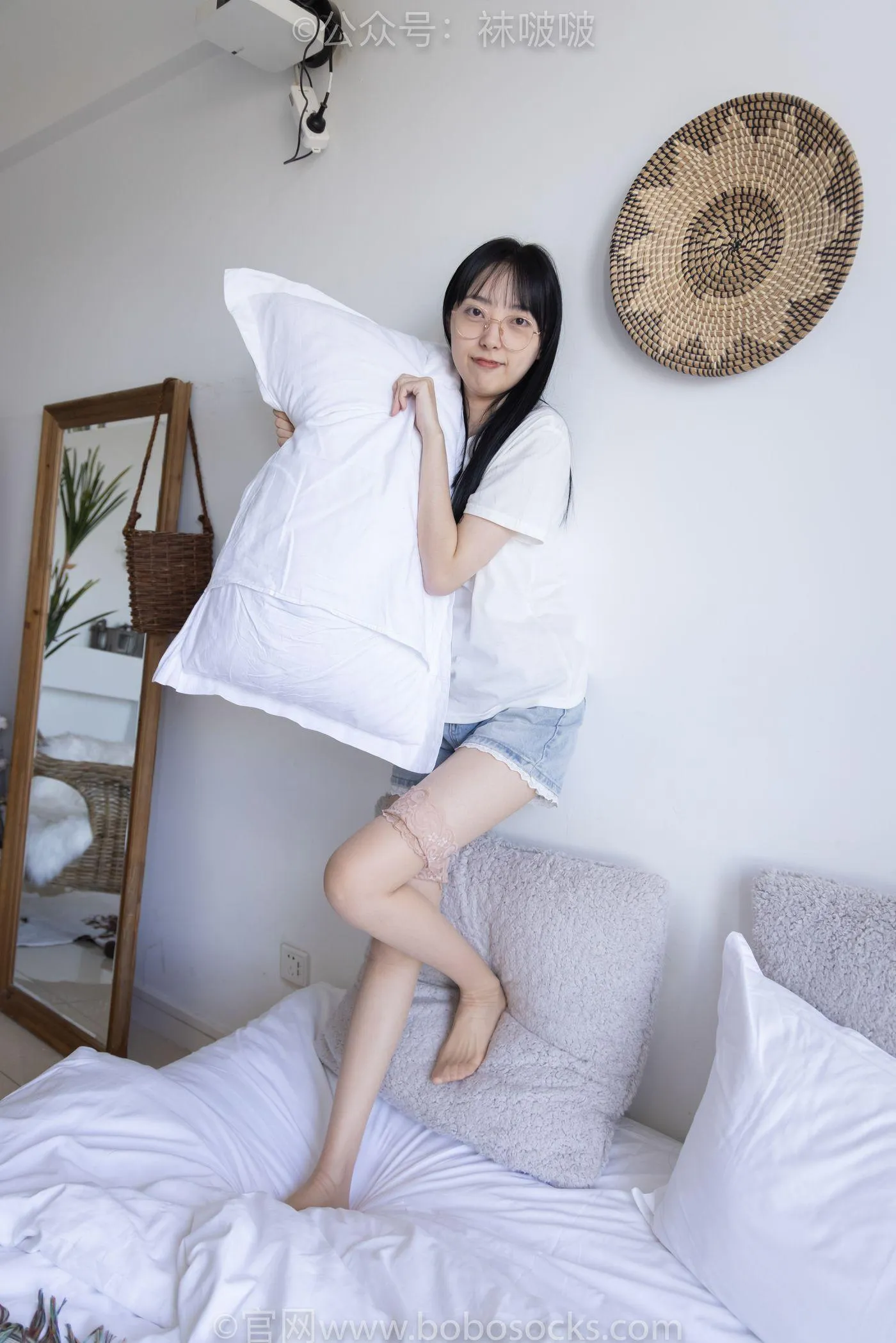 [BoBoSocks袜啵啵]NO.086 稚予-平底鞋、过膝肉丝 [130P]插图9